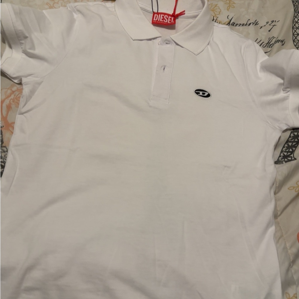 Diesel White Polo Shirt for Men